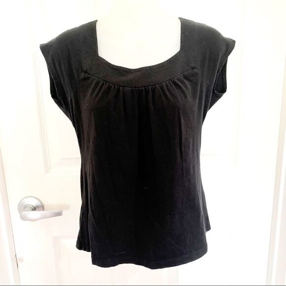 Ann Taylor Loft Black Short Sleeve Top — Size S - Picture 2 of 5